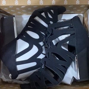 Call It Spring Black Heel Sandals